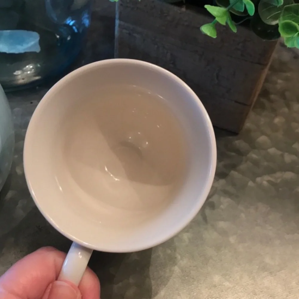 Anthropologie Missus Footed Pedestal Monogram Mug